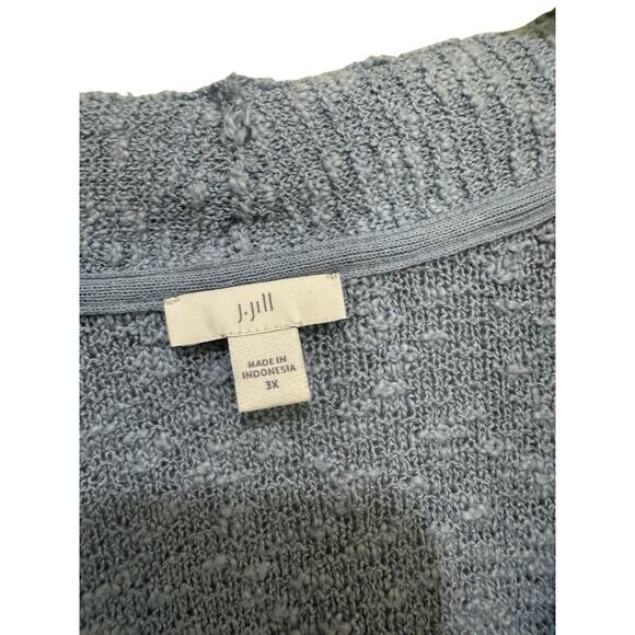J.Jill Women's Gray Deep V-Neck Wearever Collection Cardigan Sweater Size 3X - Picture 4 of 6